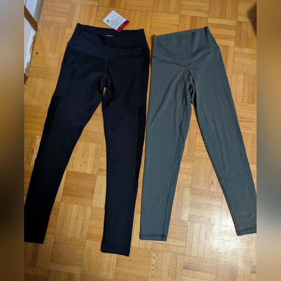 aerie Pants - 2 Pairs Of Leggings. Aerie Chill Play Move & Along Fit Side Pocket Tummy Control